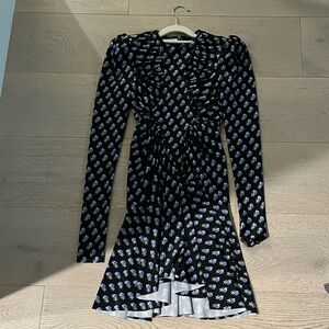 Philosophy Black and White Long Sleeve Dress